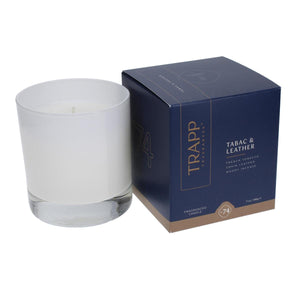 Trapp candles tabac and leather
