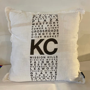 Kansas City Neighborhoods Pillow