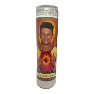 Mahomes prayer candle chiefs