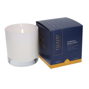 Trapp candles amber and bergamot