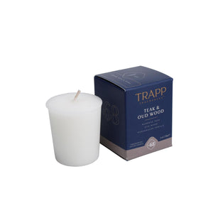 trapp 2 oz. votive candle teak and oud wood