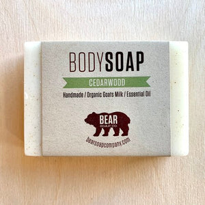 bear soap co cedar wood body soap
