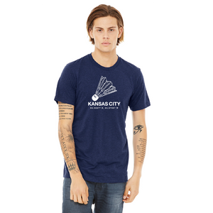 kc shuttlecock navy tee
