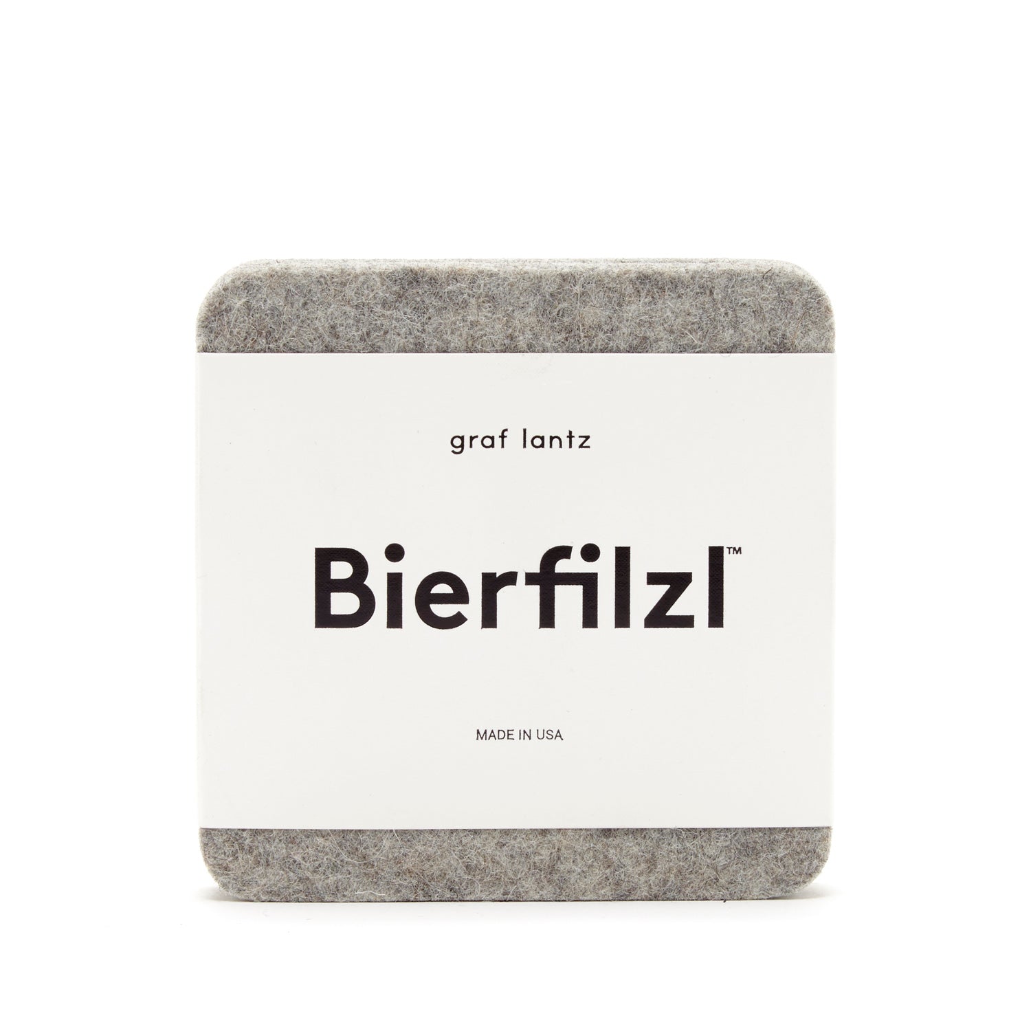 Granite Bierfilzl Square Felt Coaster