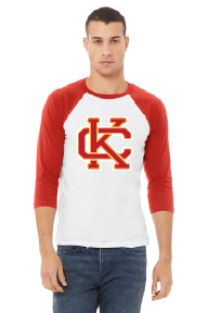 KC Interlocked Tee 3/4 Sleeve Red/White – The General Store + Co.