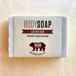 bear soap co body wash leather bar