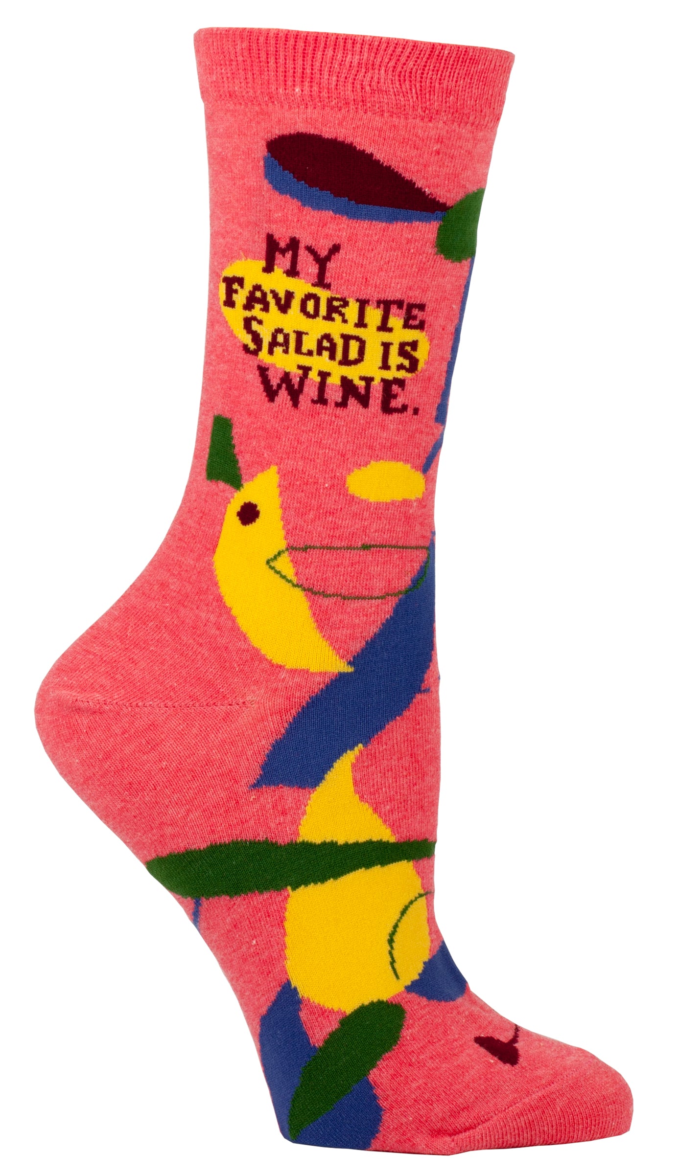 blue q womens socks favorite salad is wine